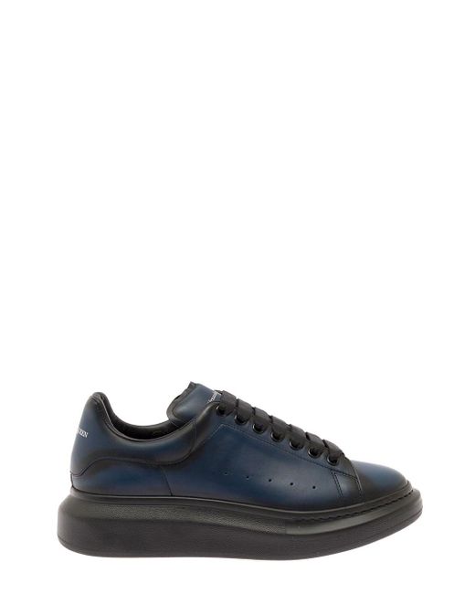 Alexander McQueen Gray Leather Upper And Ru for men