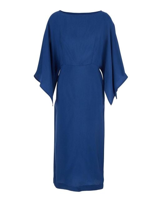 ..,merci Blue Dress With Zip Closure
