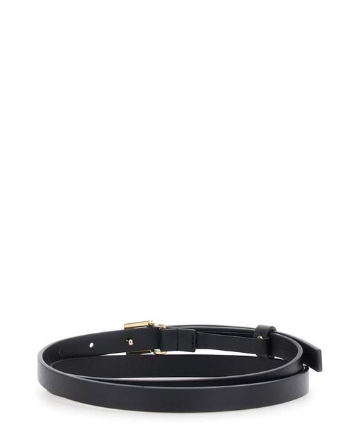 Fendi White Belt 1.5 Cm Ff Bold