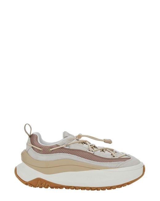 Moon Boot White 'Moon 247' Low Top Sneakers With Logo On The Tongue