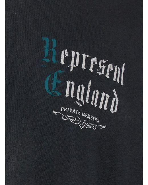 Represent Black T-Shirt Private Members for men