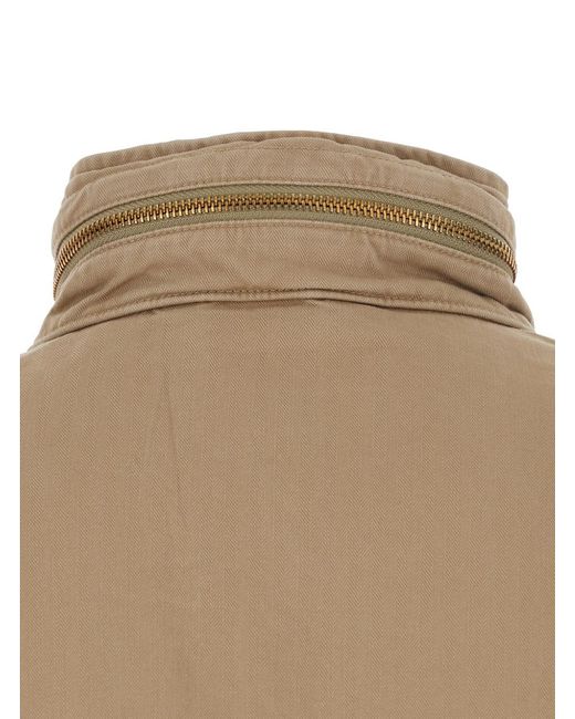 Polo Ralph Lauren Natural Cotton Jacket With Removable Hood for men