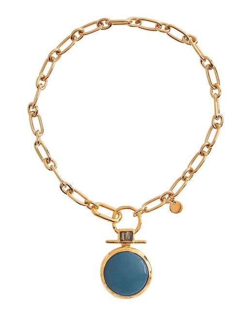 LaDoubleJ Metallic Shen Loop Necklace With Elegant And Design