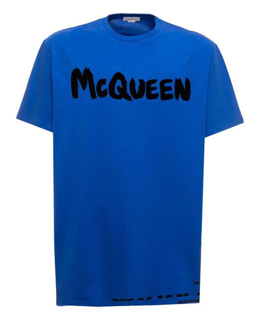 Polo con logoAlexander McQueen in Cotone da Uomo colore Neutro Uomo T-shirt da T-shirt Alexander McQueen 