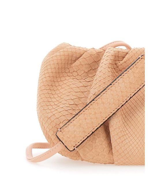 Biaggini Natural Pillow Is A Python Clutch For