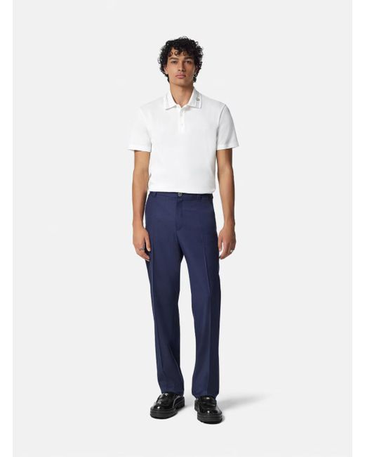 Polo Con Dettaglio Medusa Sul Colletto di Versace in White da Uomo