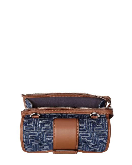 Fendi Blue Baguette Denim for men