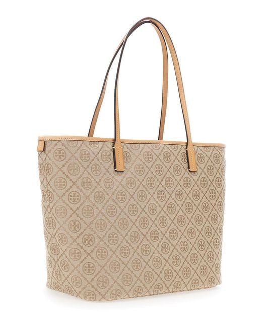 Tory Burch Natural Tote Bag Canvas