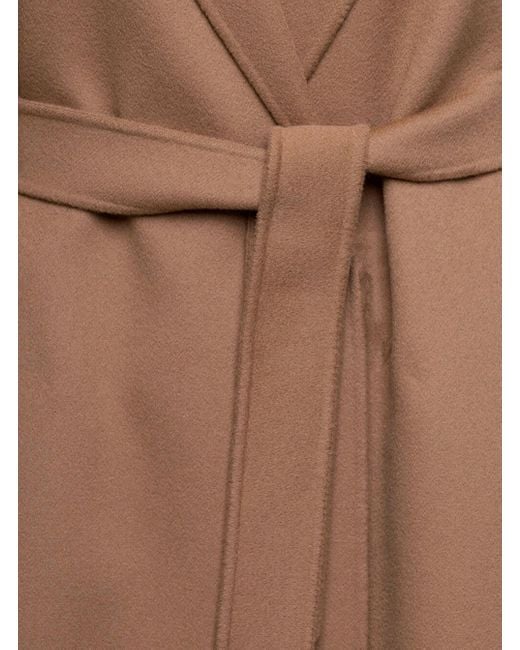 Max Mara Brown 'Esturia' Coat With Matching Belt