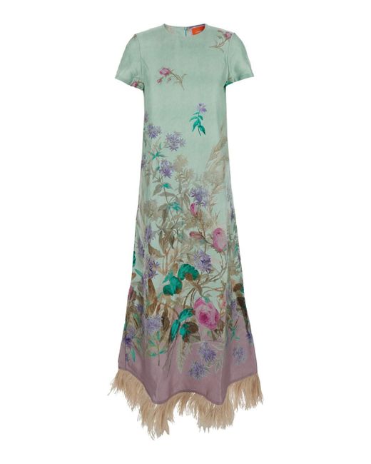 Swing Dress (With Feathers) di LaDoubleJ in Green