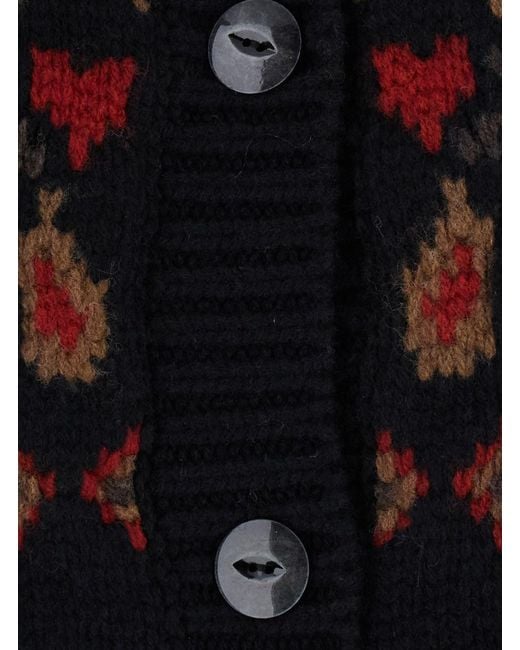 Alanui Black Sweet Winter Jacket With Elegant Details