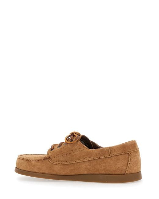 Sebago Brown 'Askook' Loafers With Patch Logo On The Side And Tone-On for men