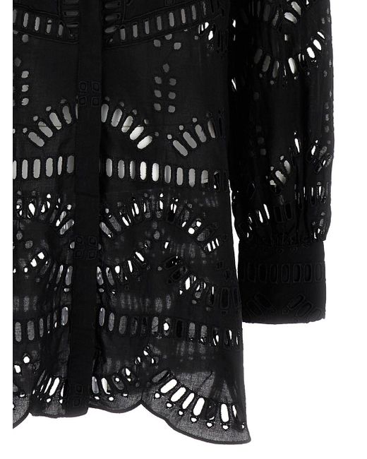 Charo Ruiz Black 'Jeky' Blouse With Cut-Out Detail