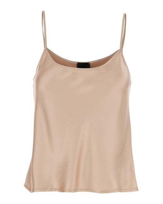 Le Plain Natural Top With Spaghetti Straps