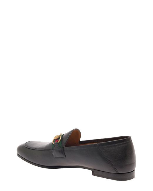 Gucci brixton leather horsebit loafers outlet