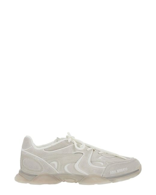 Axel Arigato White 'Eris' Sneaker With Side Logo Lettering And Panel Design for men