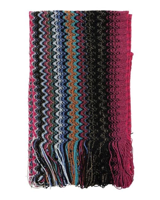 Sciarpa Con Motivo A Zig Zag di Missoni in Multicolor