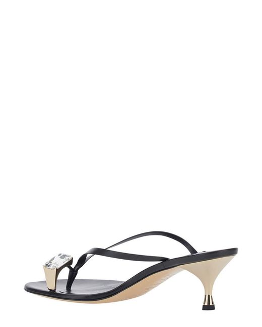 Casadei Black Sandals Giulia Leather