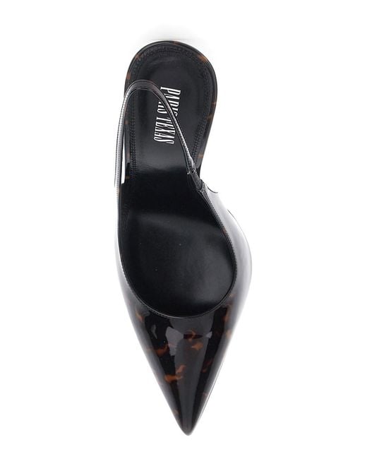 Paris Texas Black Lidia Slingback 105 High-Heeled Shoes