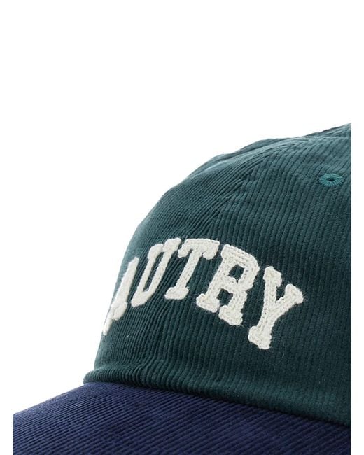 Autry Blue Baseball Cap With Logo Lettering On The Front for men