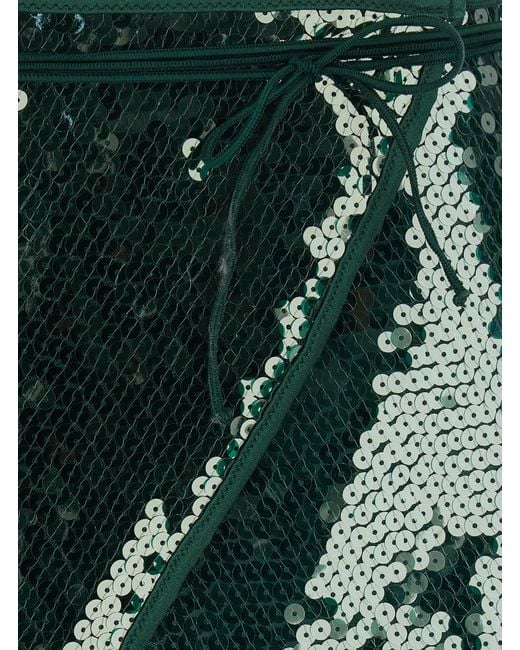 Oseree Green Skirt Marylin Tech Fabric