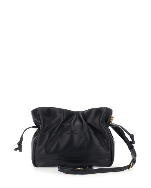 Saint Laurent Black 'Jamie' Crossbody Bag With Cassandre And Chain Strap