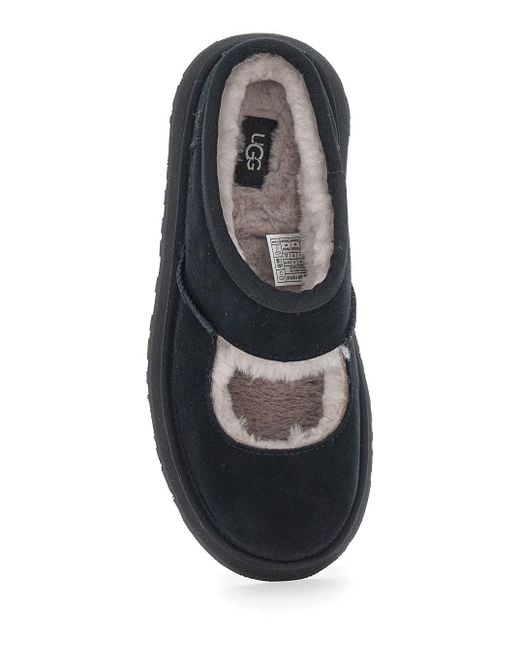 Ugg White 'Bea Mary Jane' Mules With Cut-Out Detail
