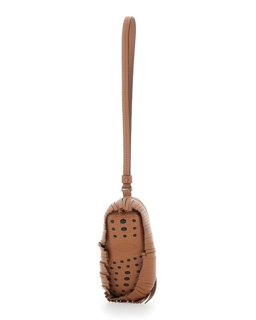 Ciondolo Con Frange E Cinturino Da Polso di Tod's in White