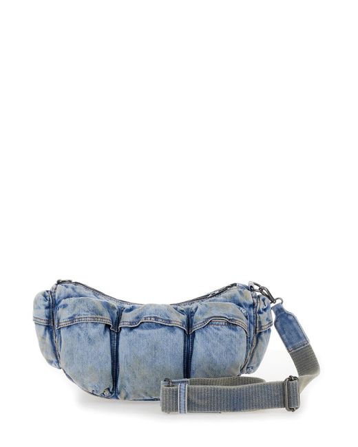 DIESEL Blue 'Re-Edition Travel 3000' Light Shoulder Bag