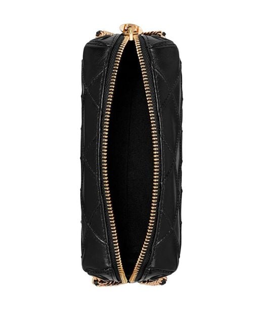 Borsa A Spalla 'Fleming' Con Tracolla A Catena E Trapuntatu di Tory Burch in Black