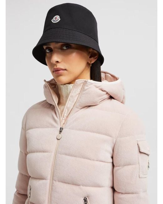 Cappello Da Pescatore Con Tesa Larga Bassa E Patch Logo Sul Fr di Moncler in Black