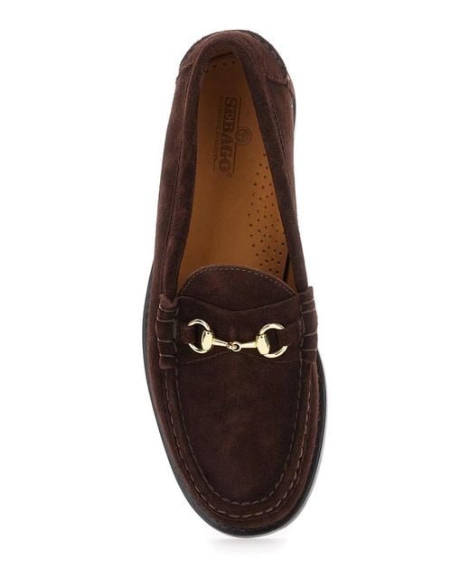 Sebago Brown 'Joe Modena' Pull-On Loafers With Horsebit Detail for men