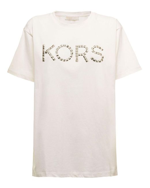 MICHAEL Michael Kors M Michael Kors Woman's Organic Cotton T-shirt With ...