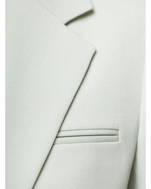 Lanvin Gray Light Mono-Breasted Blazer With Pockets