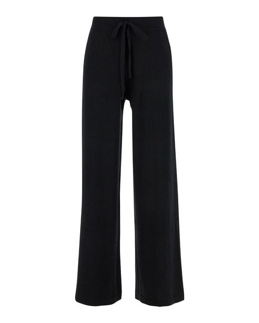 P.A.R.O.S.H. Black Relaxed Pants With Drawstring