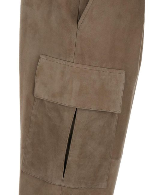 Brunello Cucinelli Natural Straight Light Pants With Pockets