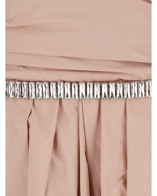 Pinko Pink Dress Dattero Taffeta