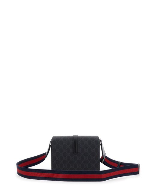 Borsa A Tracolla Con Chiusura Con Gancio di Gucci in White da Uomo