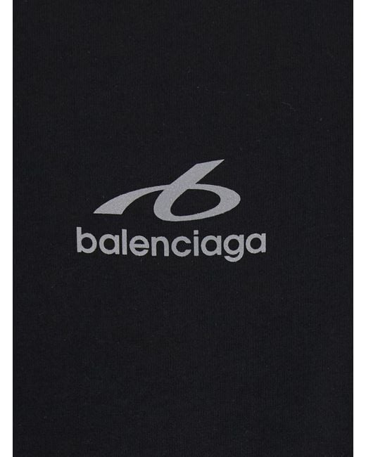Balenciaga Black T-Shirt Crew Neck for men
