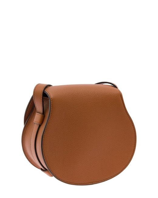 Chloé Brown Chloã 'Marcie' Leather Saddle Bag Chloã