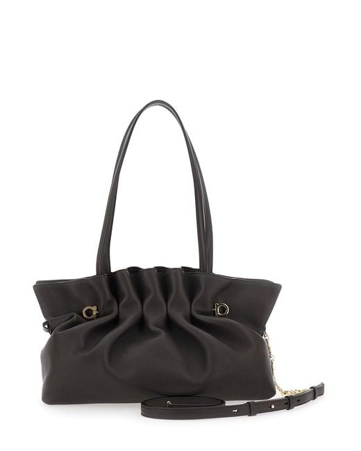 Ferragamo Black Soft Bag M