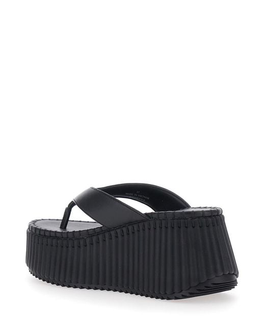 Chloé Black Mule Nama Leather