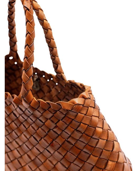 Borsa A Mano 'Santa Croce' Con Due Manici Superiori E di Dragon Diffusion in Brown