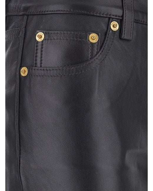 MICHAEL Michael Kors Gray Pants With Leather Belt Loops