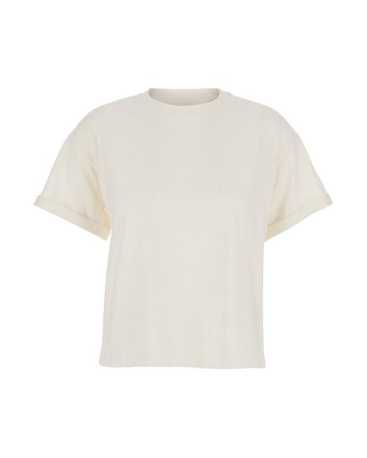 Ba&sh White T-Shirt Rosie Cotton