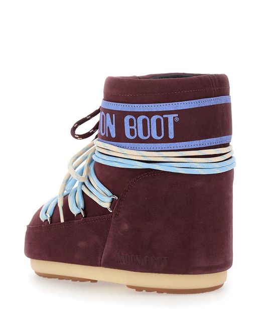 Moon Boot Red Logo Boots