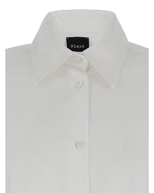 Camicia Oversize di Plain in White