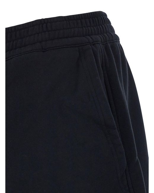 Givenchy Blue Bermuda Shorts With Elastic Waist And Logo Patch On The for men