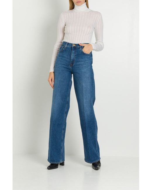 J Brand Cotton Elsa Monday Wide Leg Jeans in Blue - Lyst