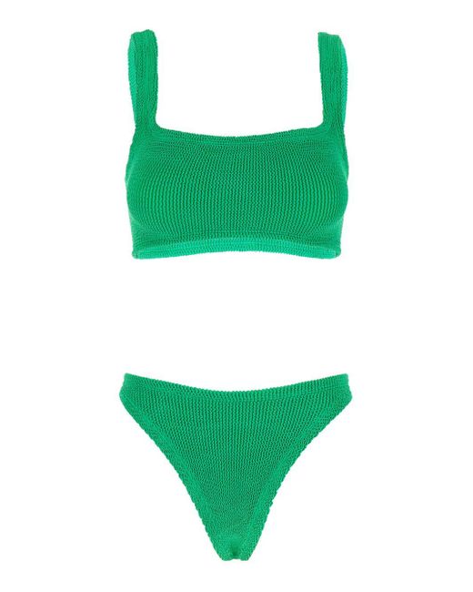 Hunza G Green 'Xandra' Bikini With Fixed Straps